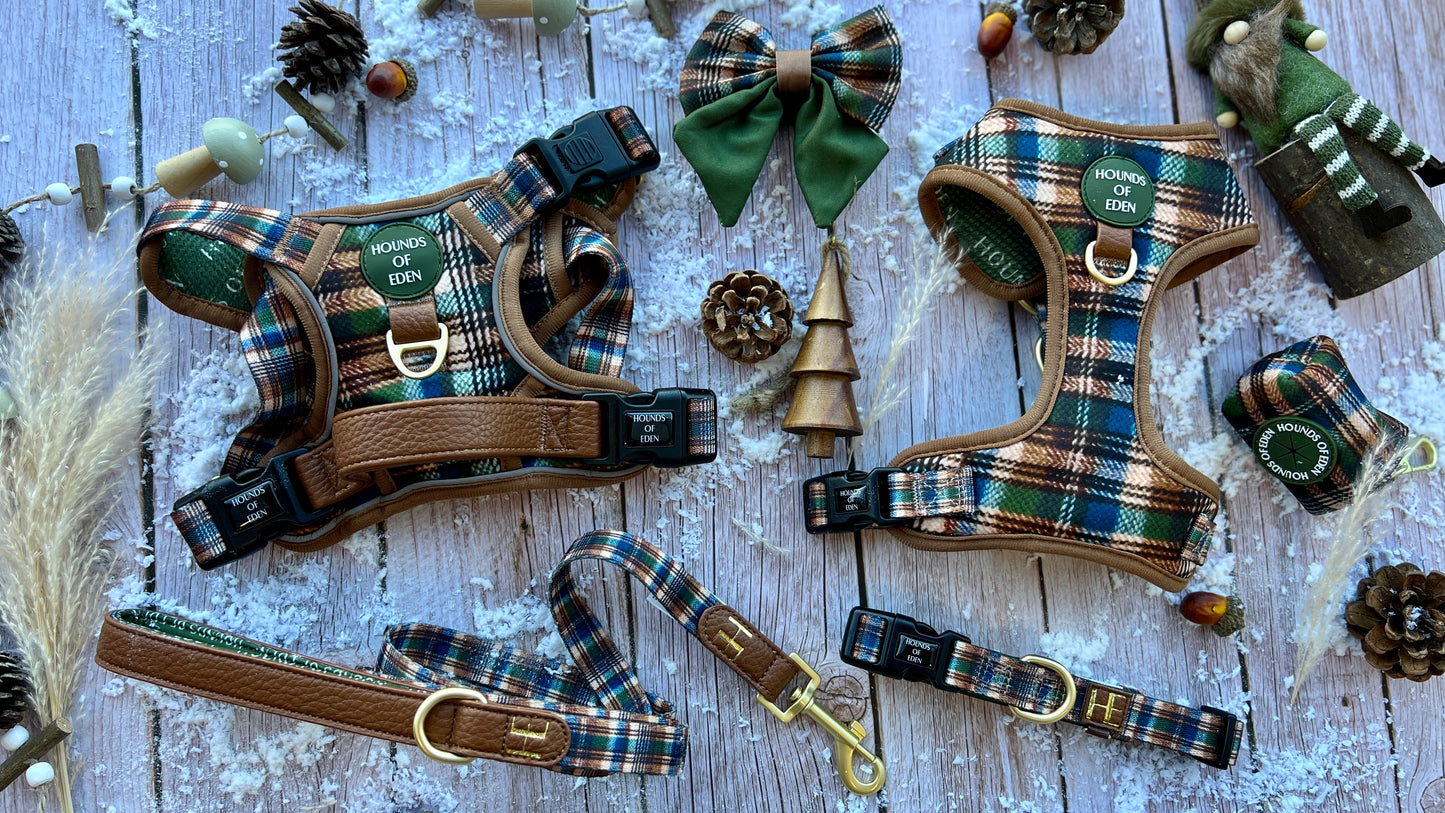 Oak Forest Plaid Sailor Bow