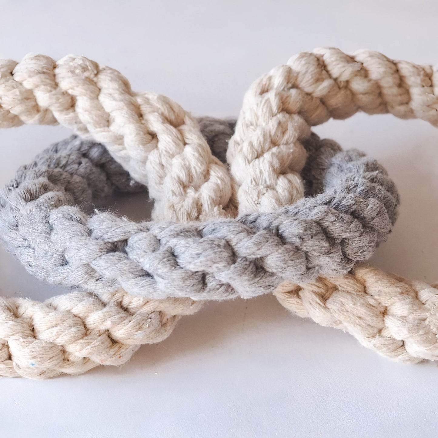 Tri Ring Natural Rope Dog Toy