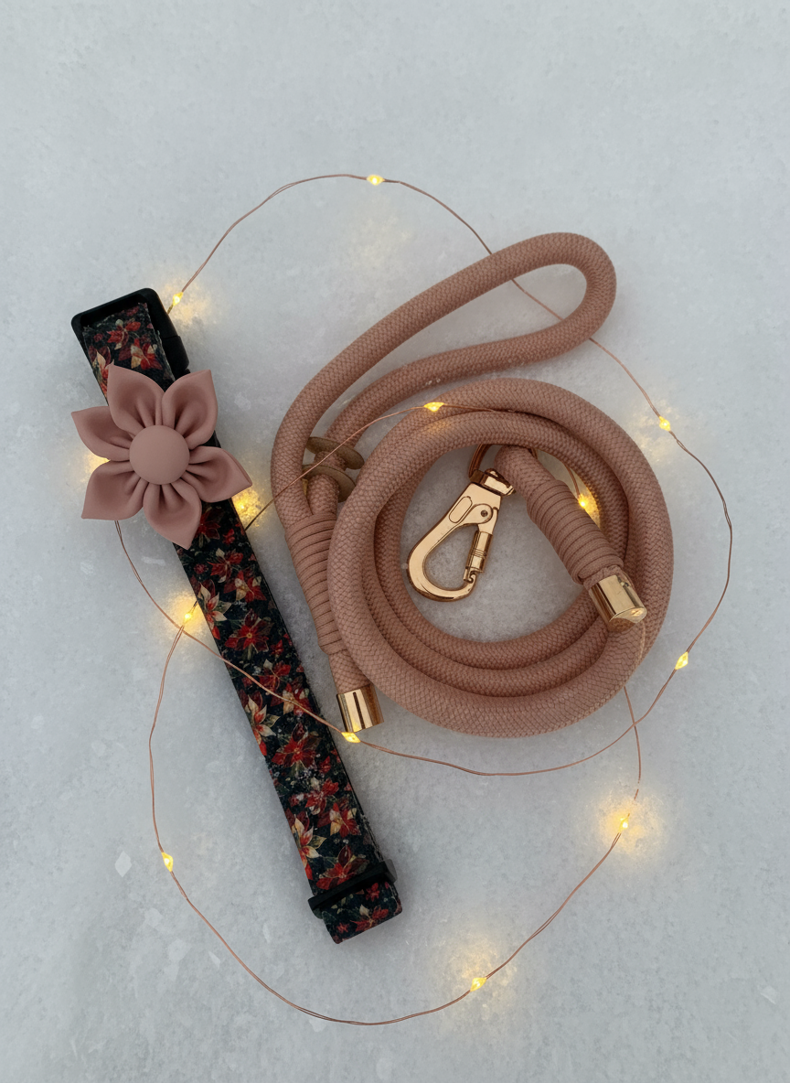 Festive Poinsettia Collar