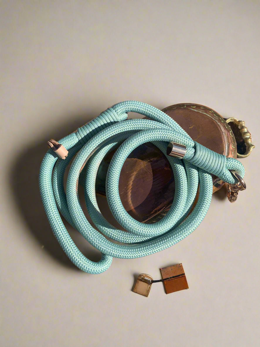 Beautiful green rope dog lead