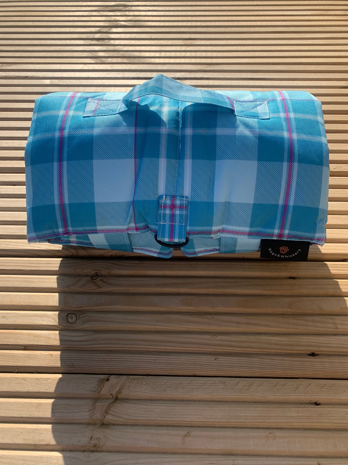 Turquoise Tartan Travel and Settle Mat