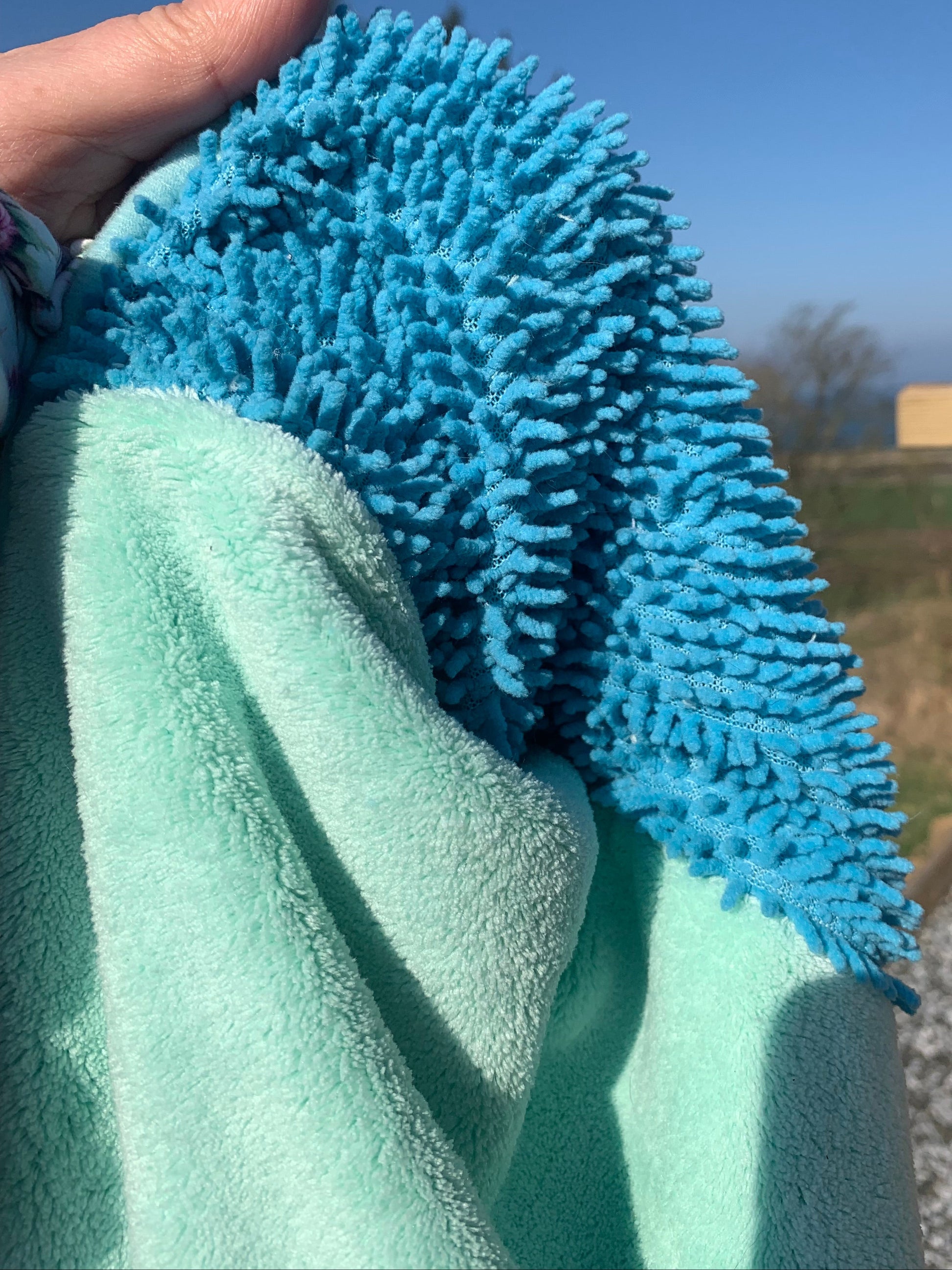 Quick drying and absorbent towel for dogs