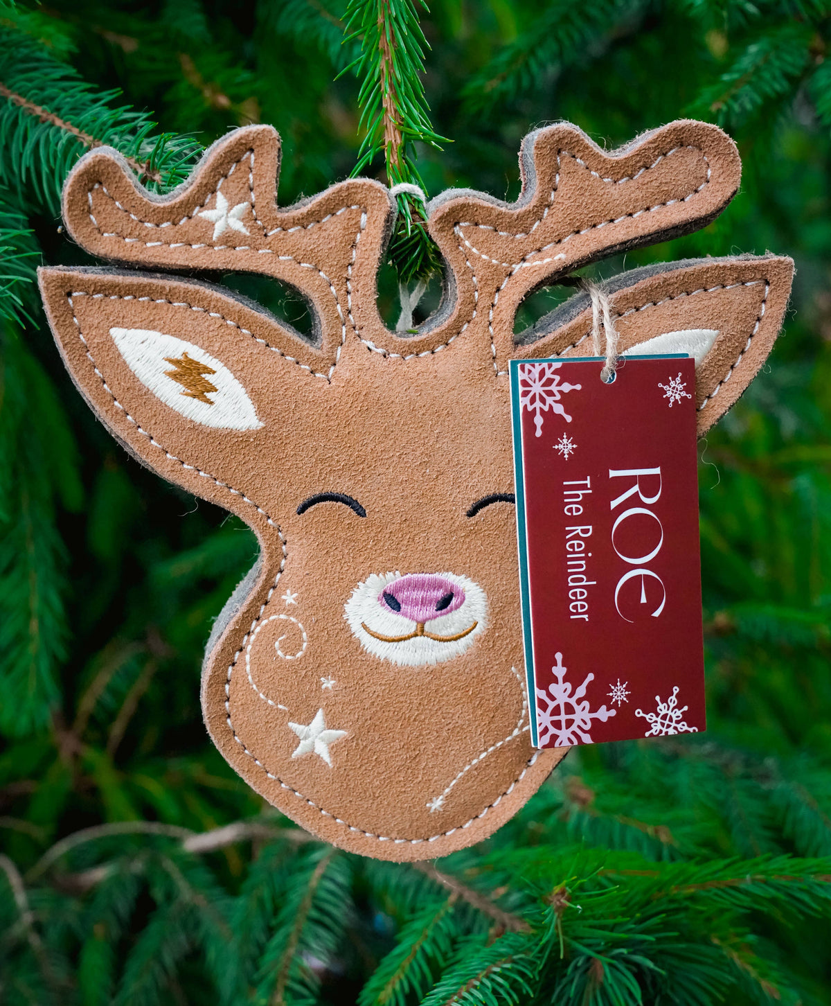 Christmas Roe the Deer tough dog toy