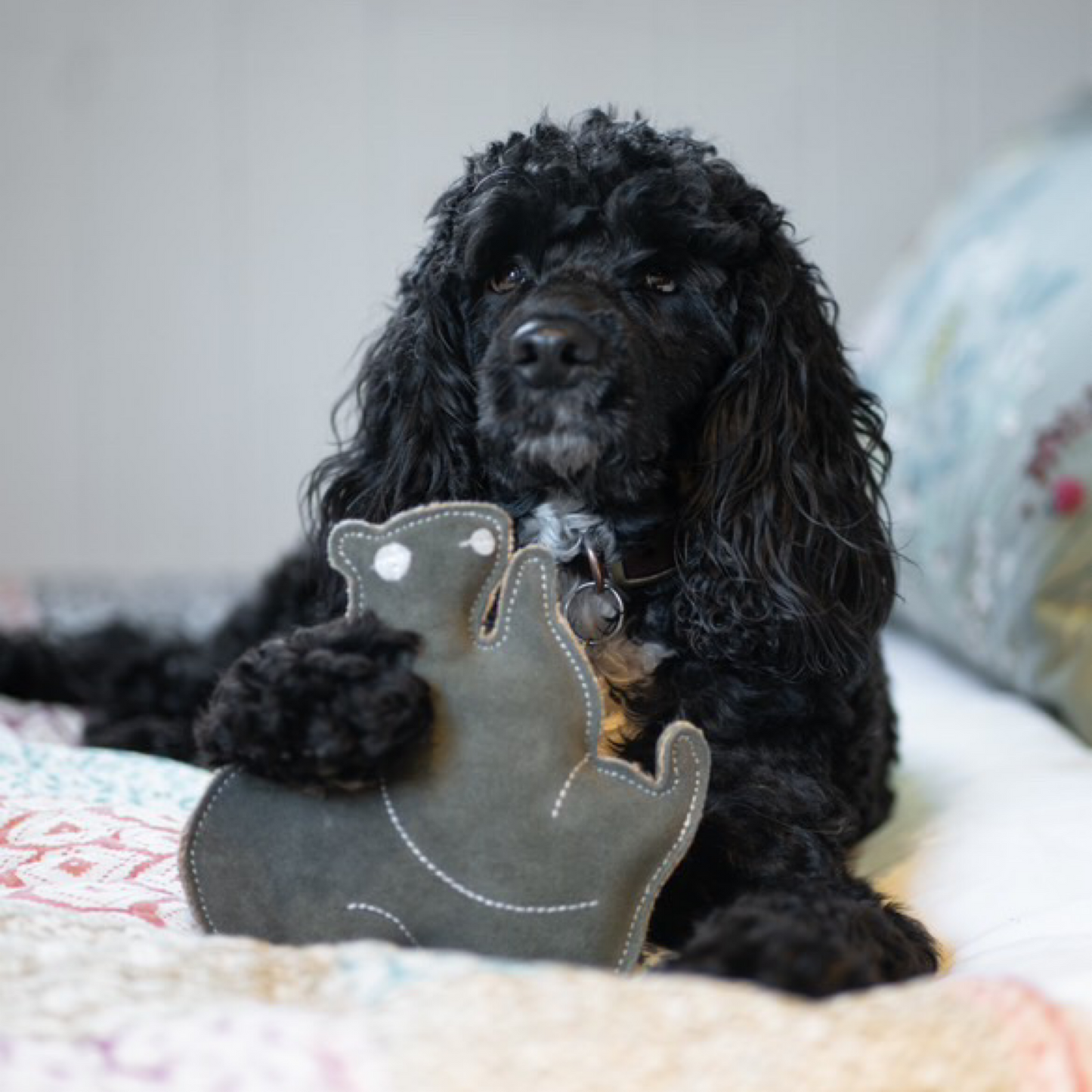 Squeaky Suede Squirrel ‘Olive’