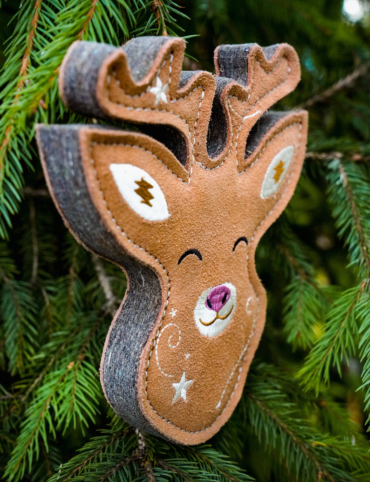 Christmas Roe the Deer tough dog toy