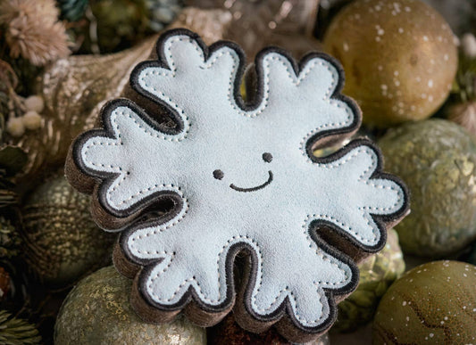 Christmas Flakey the Snowflake shaped Eco Dog Toy