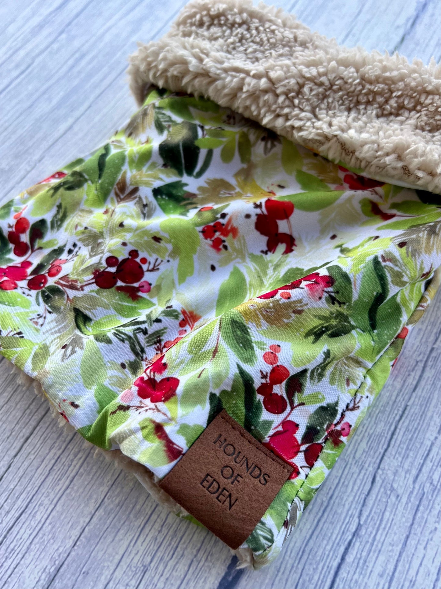 Winter Spruce & Berries Snood