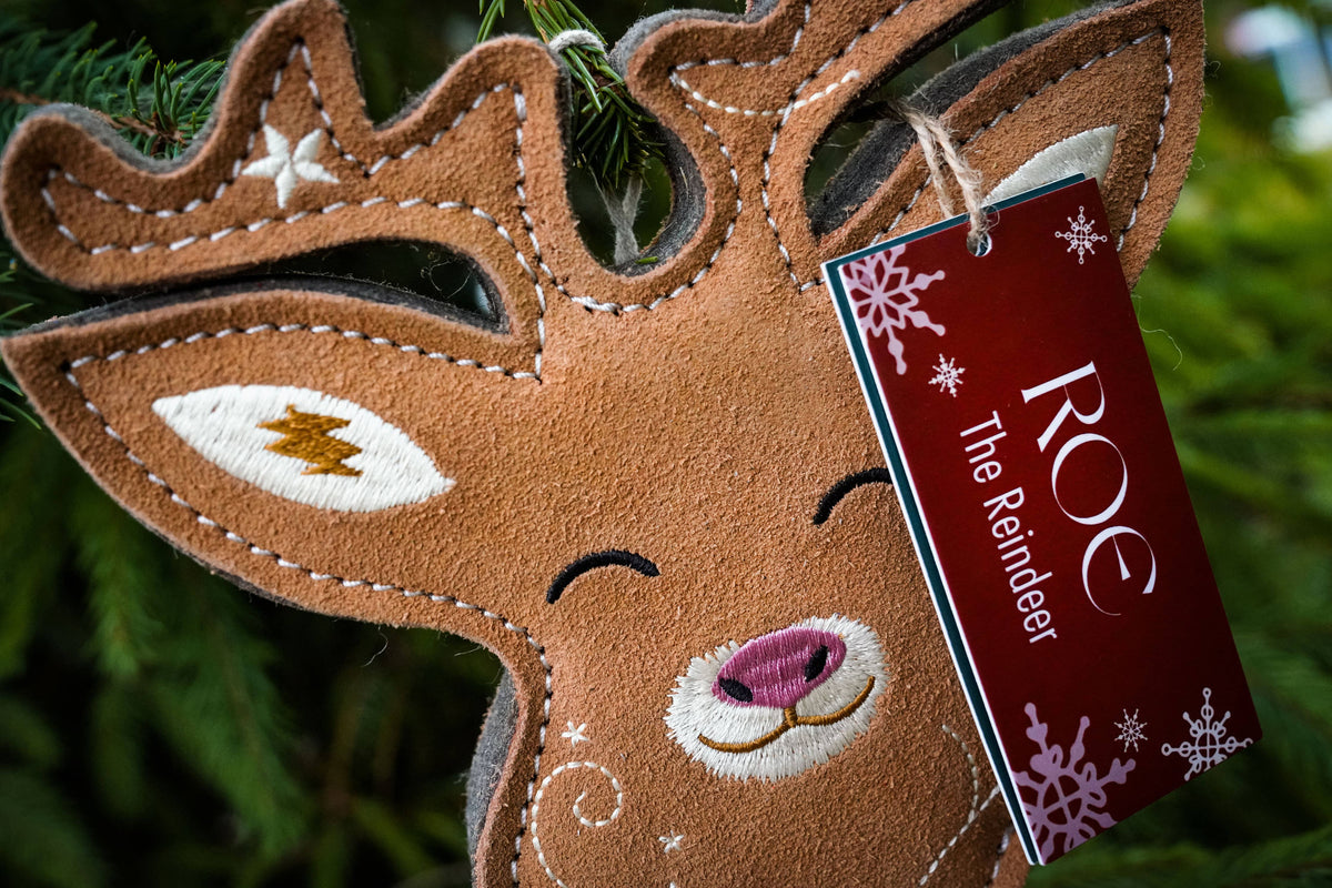 Christmas Roe the Deer tough dog toy