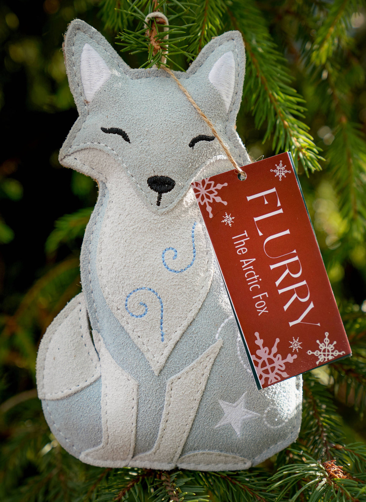 Christmas Flurry the Artic Fox Eco Dog Toy