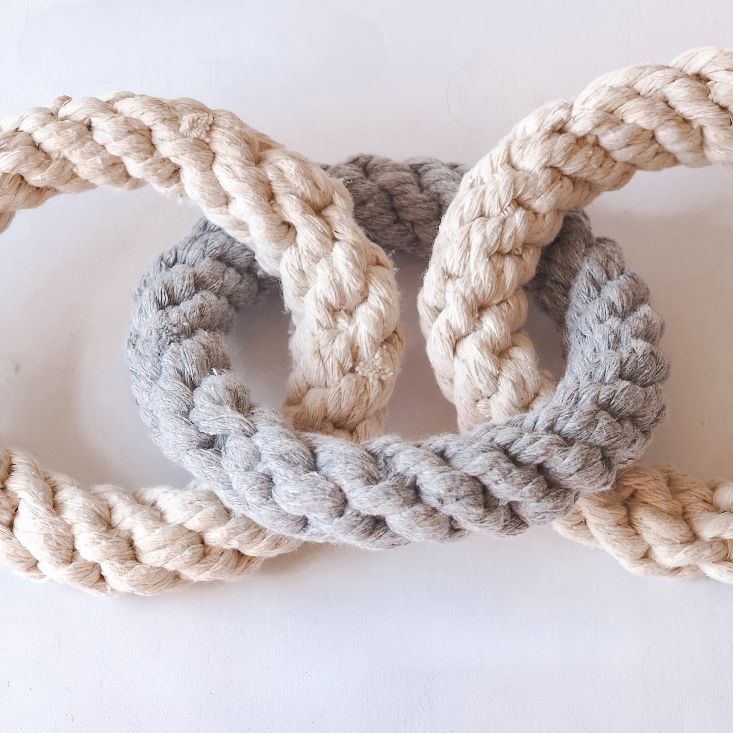 Tri Ring Natural Rope Dog Toy