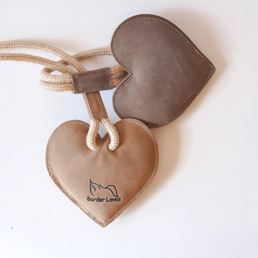 All Natural Heart on a Rope Eco Dog Toy