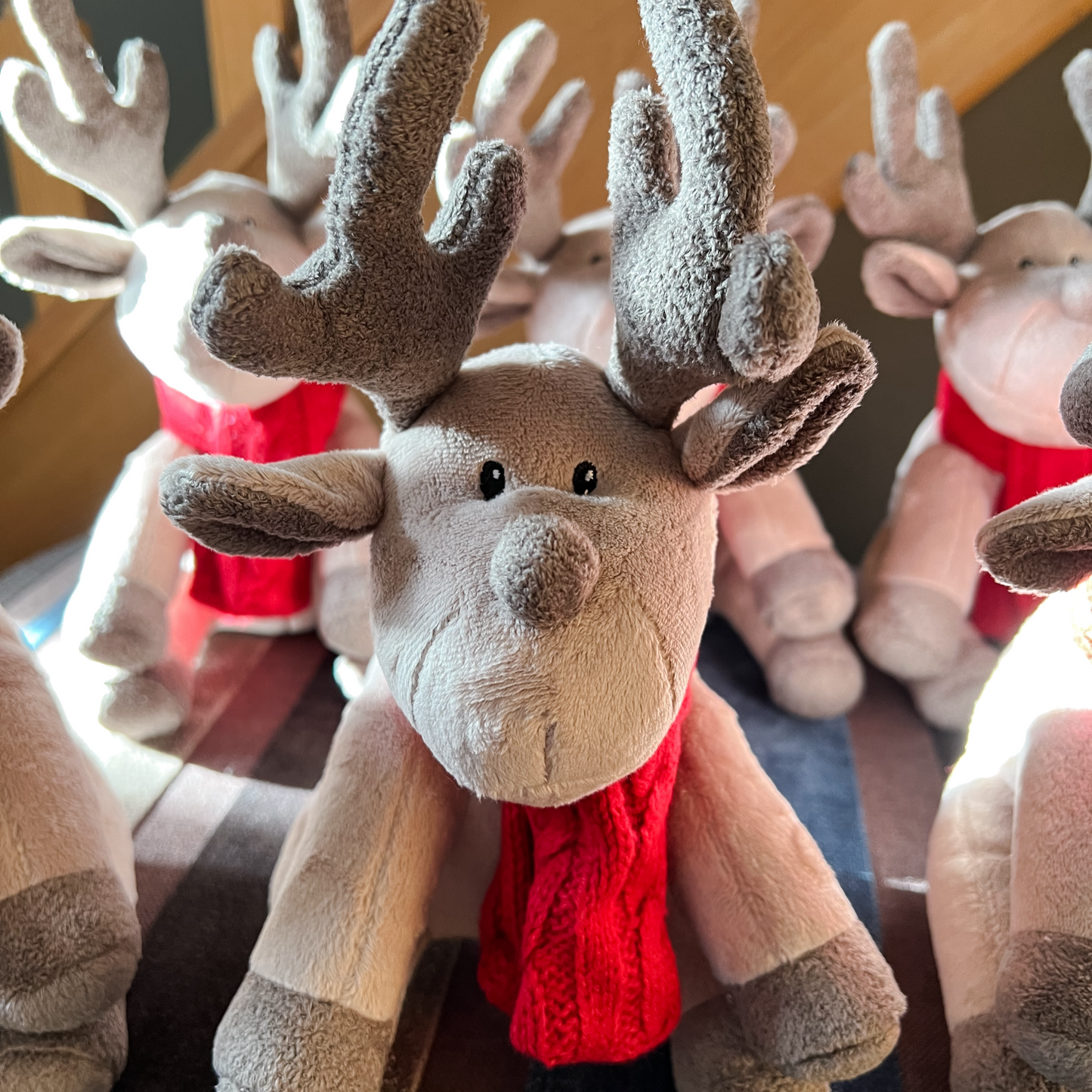 Luxury Plush and Squeaky Festive Reindeer