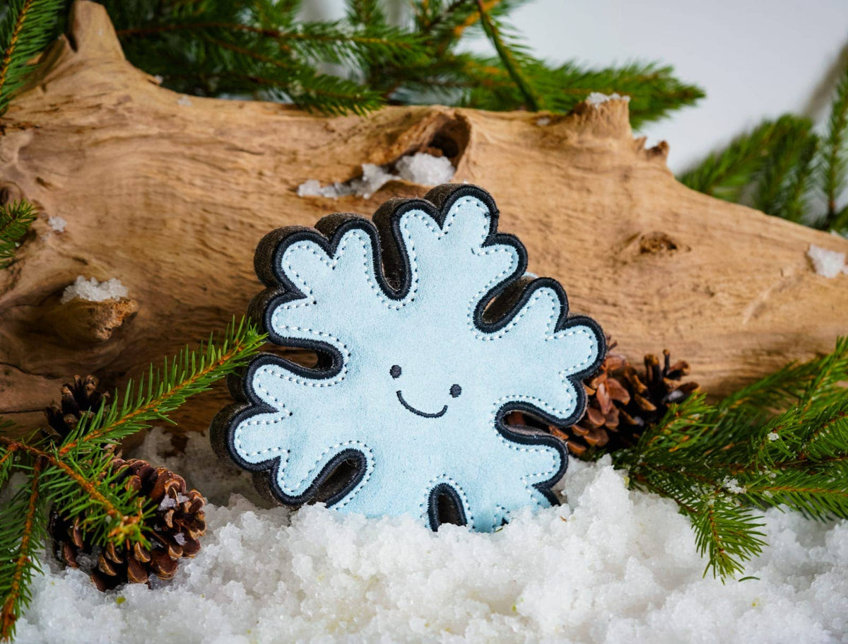 Christmas Flakey the Snowflake shaped Eco Dog Toy