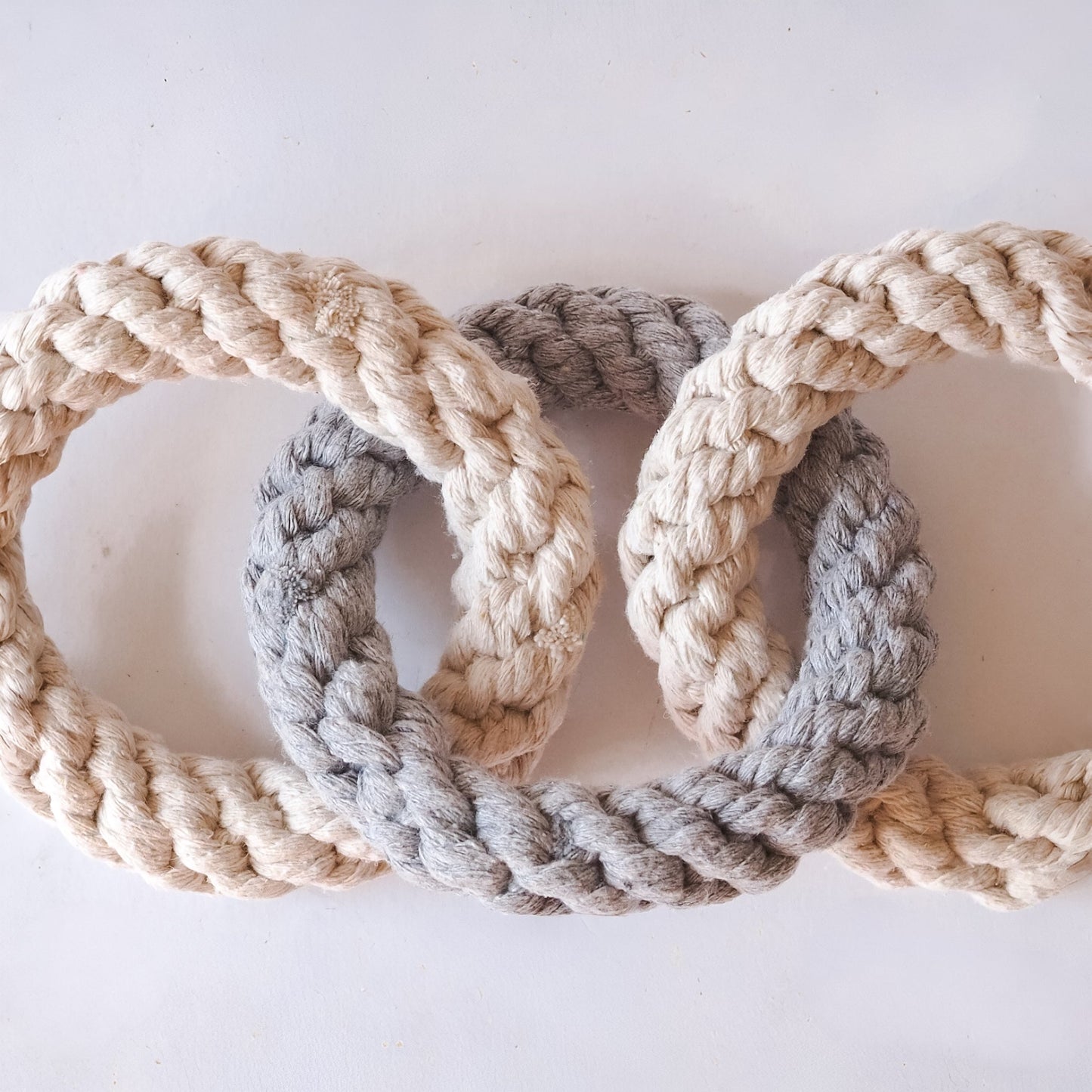 Tri Ring Natural Rope Dog Toy
