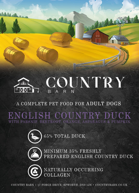 Grain-Free English Duck Dog Food with Superfoods
