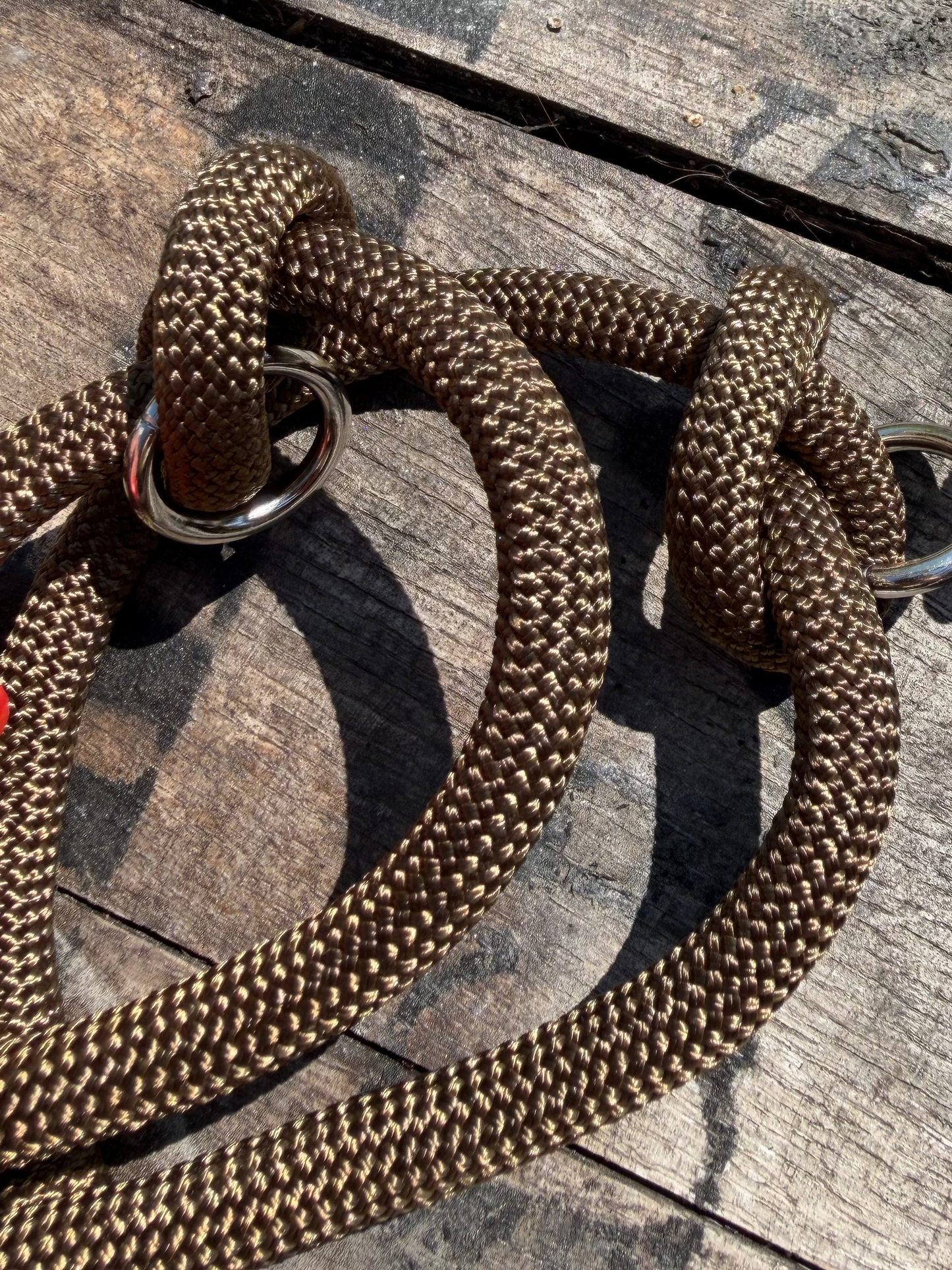 Khaki Jacquard Collar & Multiway Leash Set