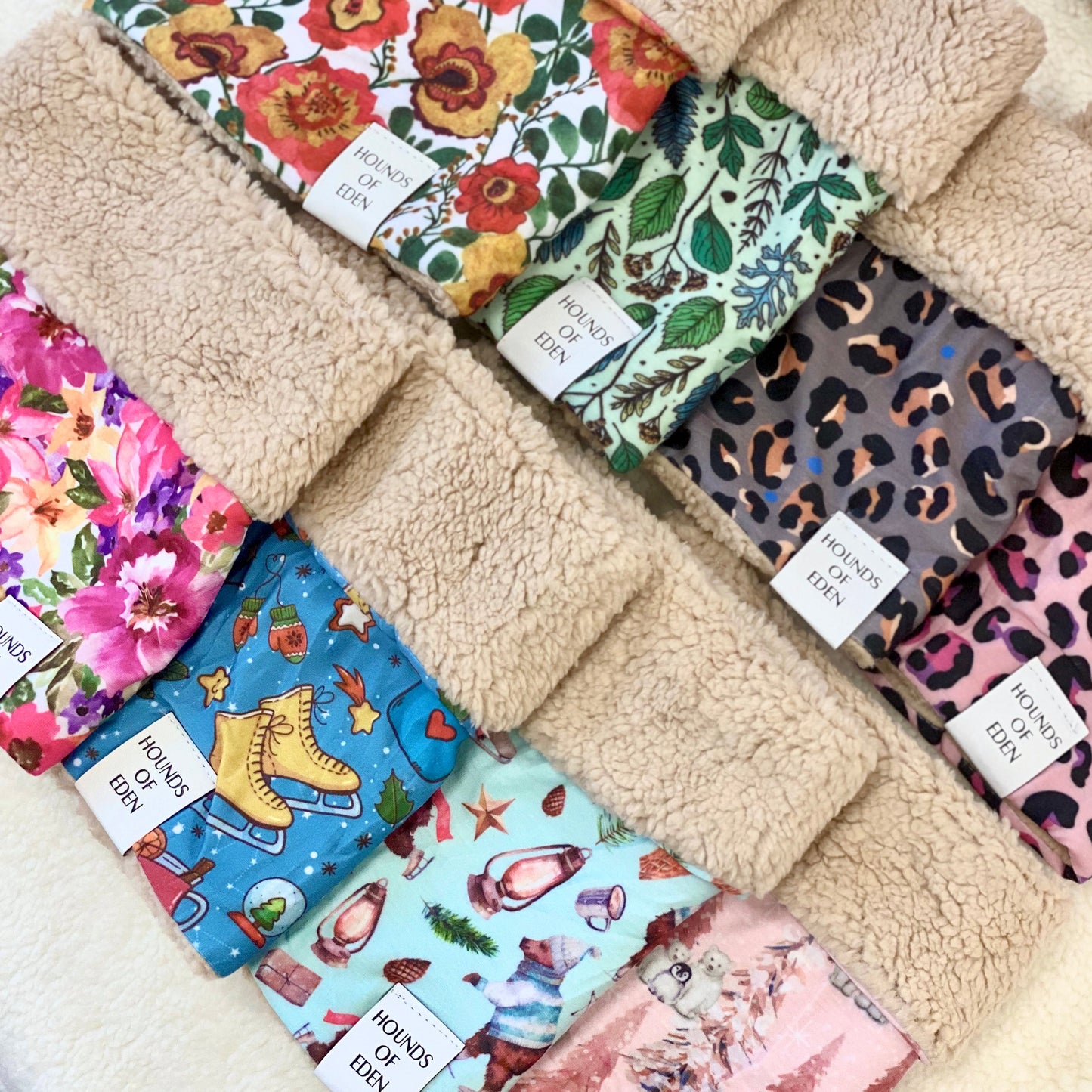 Blushing Leopard Dog Snood