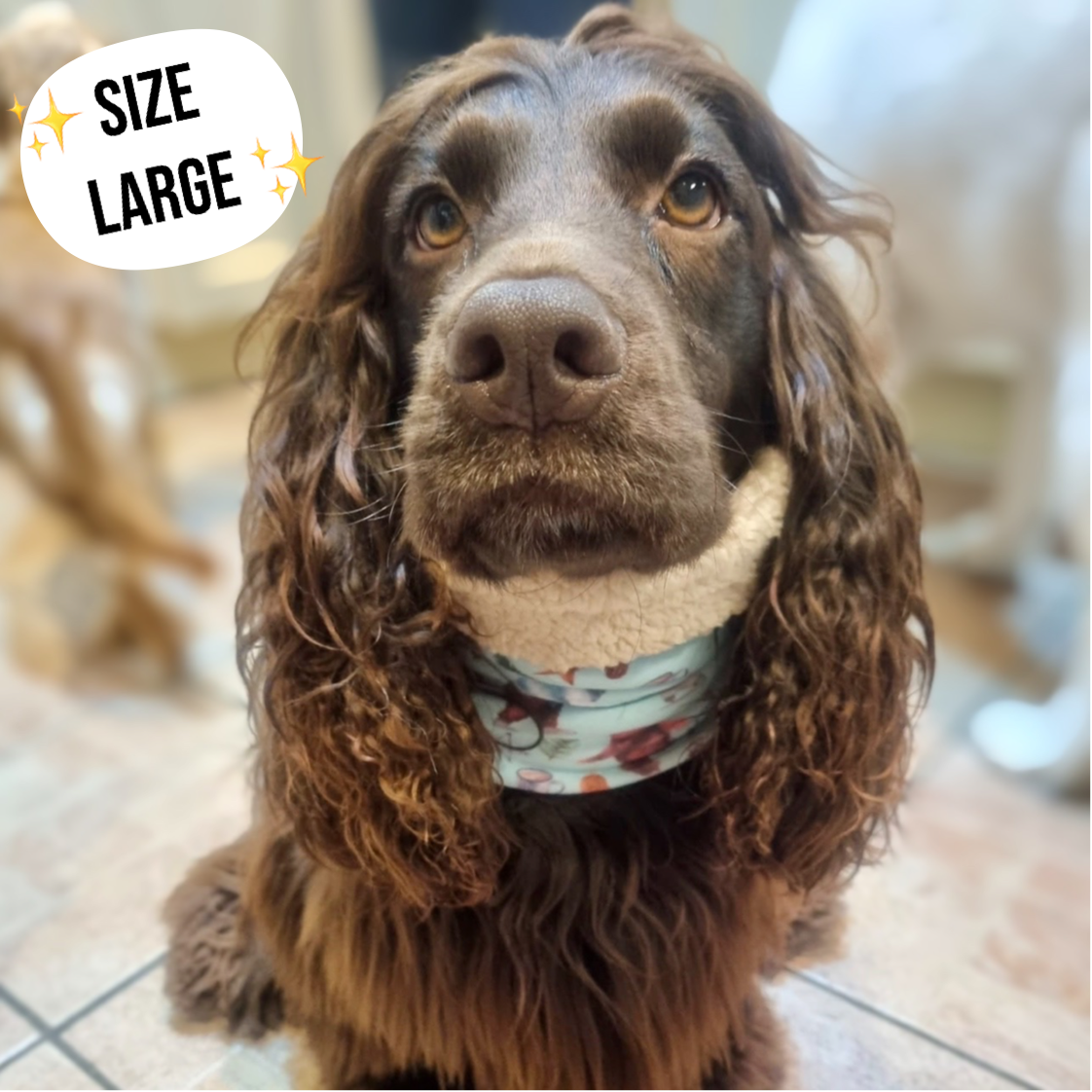 Steel Leopard Dog Snood