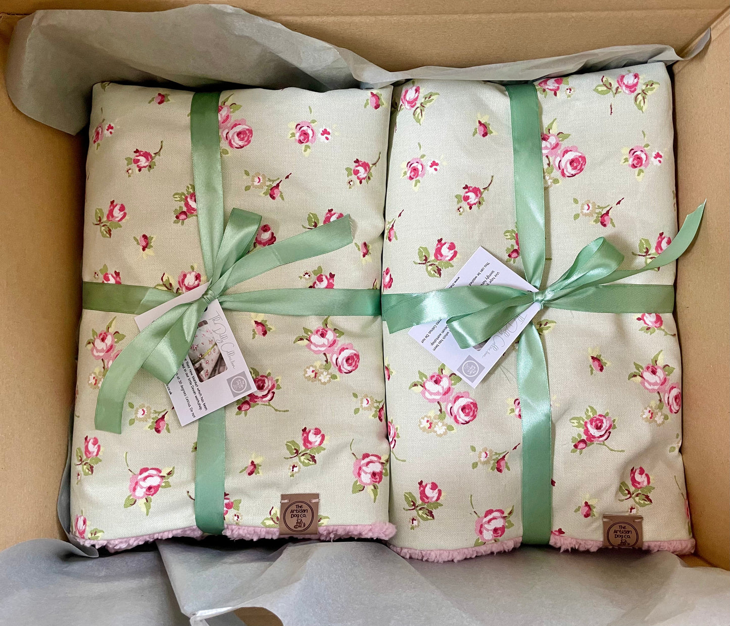 Luxury Handcrafted Dog Blanket - Dolly Collection Floral