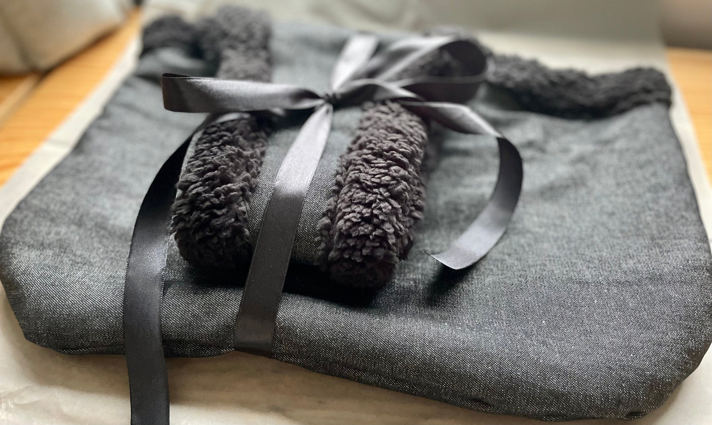 Handcrafted, luxury puppy/small dog carrier/sling