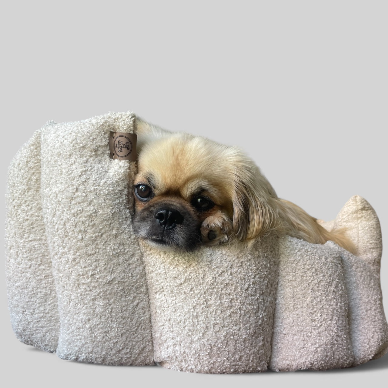 Luxury Handmade Boucle Pocket Sided Dog/cat/pet Bed with removable cushion