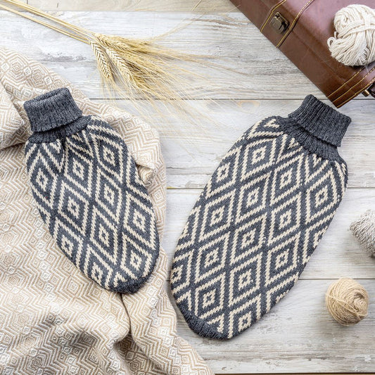 "Rhombus" Handmade Alpaca Wool Dog Jumper