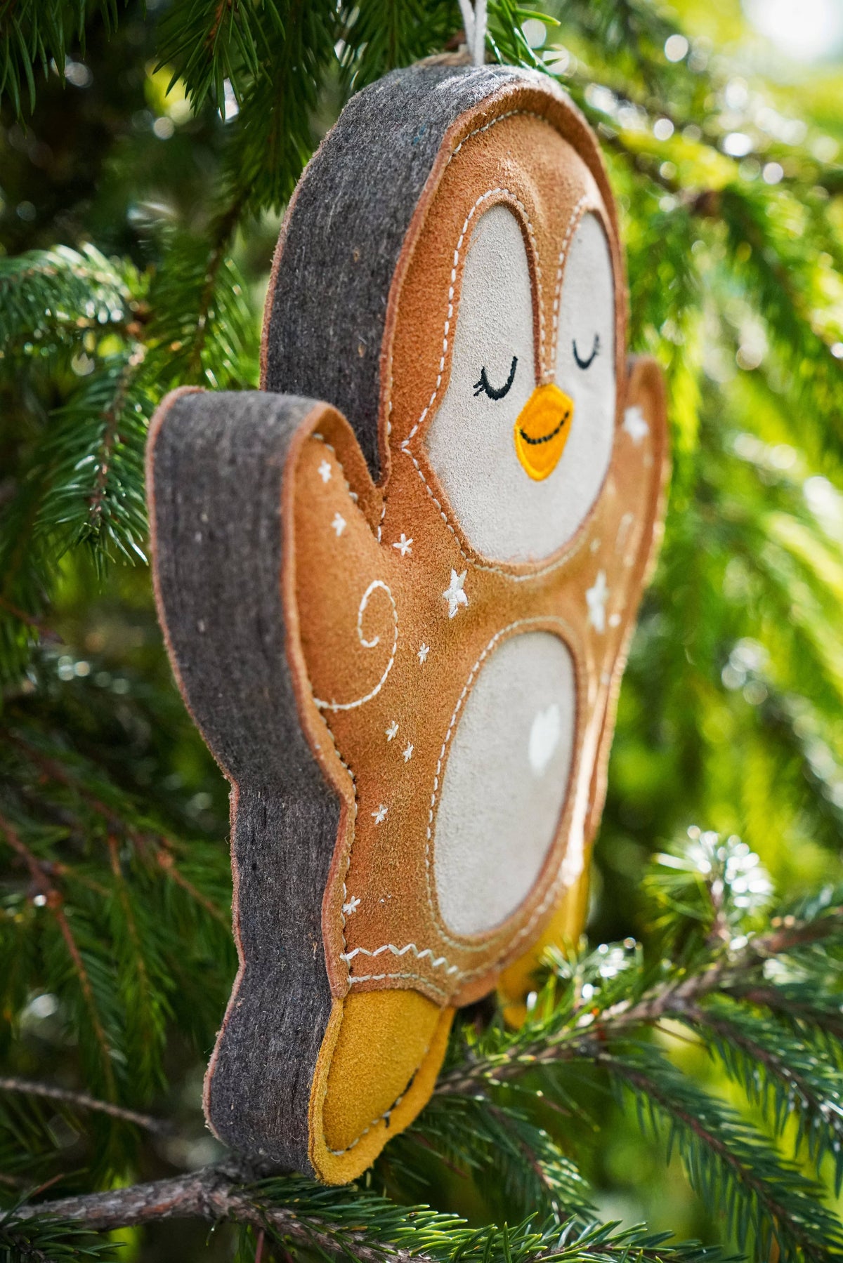 Christmas Poppy the Gingerbread Penguin Tough Dog Toy