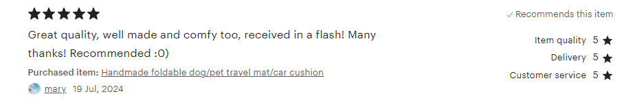 Dog/Pet Foldable Travel Mat/Bed